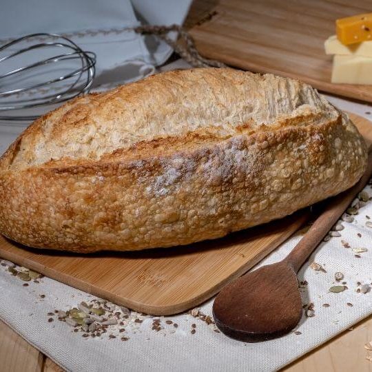 Pâine albă gouda și cheddar